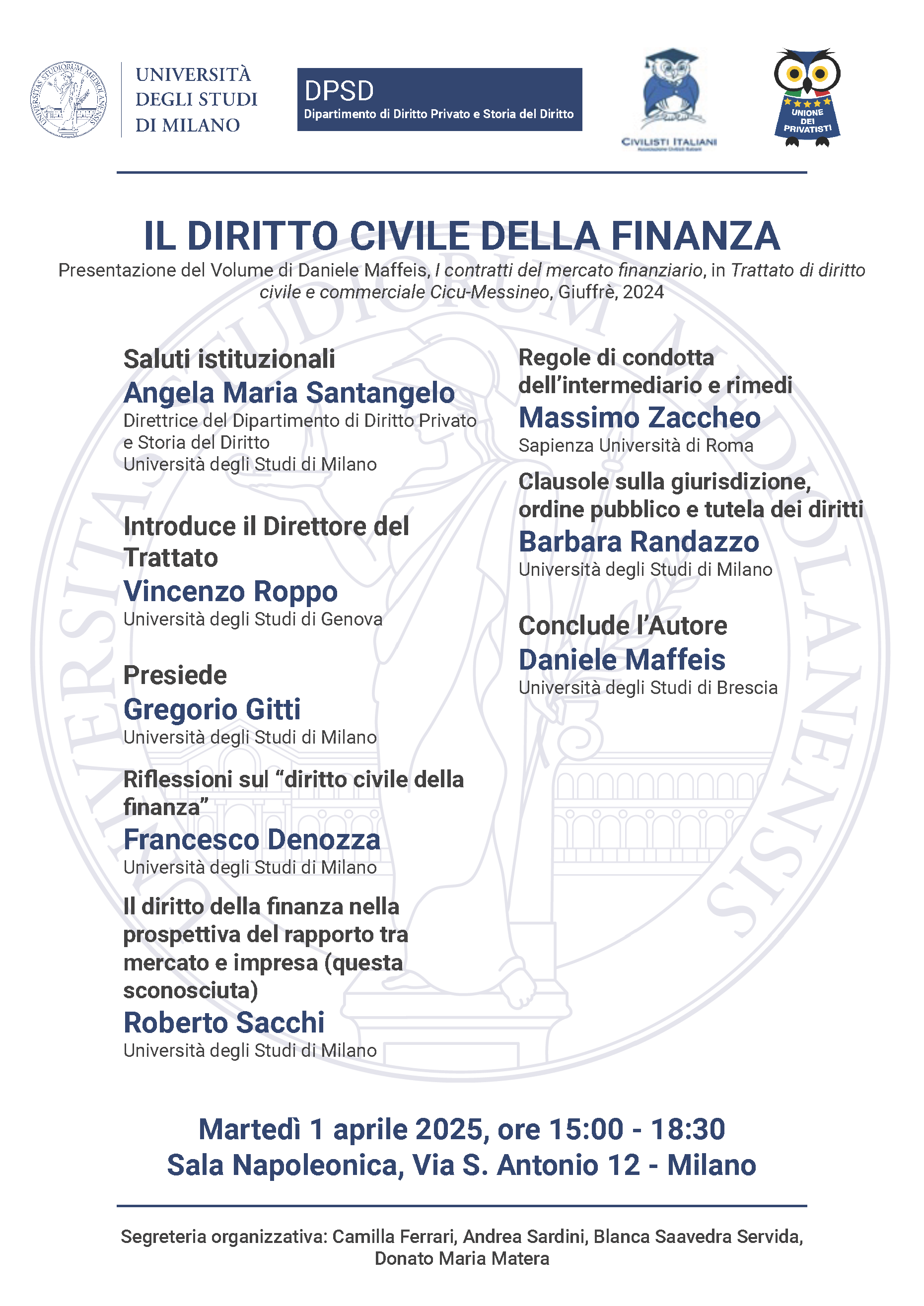 Presentazione Il diritto civile della finanza